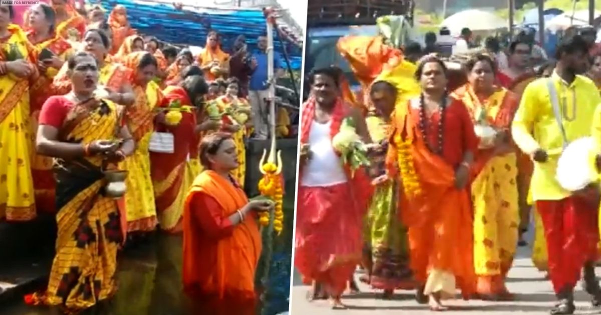 Trans community in Bhubaneswar hold 'Kalash Yatra' to celebrate Navratri
